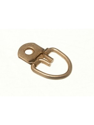 Picture Strap Hanger 1 Hole EB Brass Plated Steel Heavy Duty