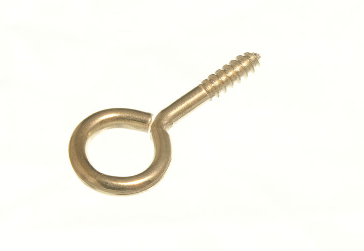 Product Image 48 X Frame Screw In Eye Closed Hook Picture Hangers 19mm X 1.85mm Eb