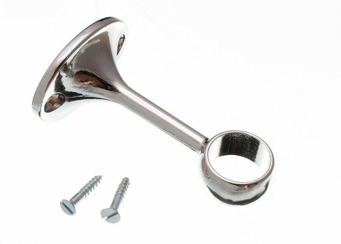 Product Image Towel Rail Centre Rod Support Bracket 19mm Chrome Plated Cp