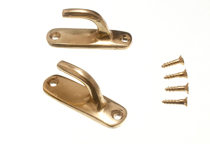 Prodotto Immagine 12 paia di cravatta tenda Drape Holding Brass Modern 45 x 10 x 25mm