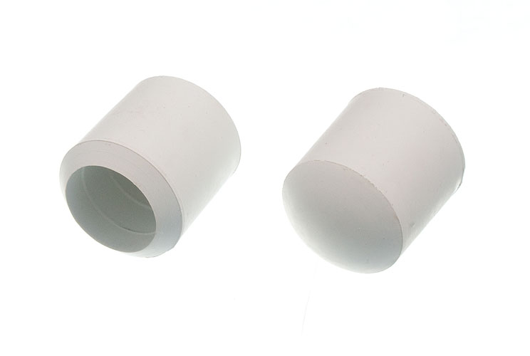 Product Image 100 X Chair Ferrules White Rubber Floor Protector Stick Ends 25mm