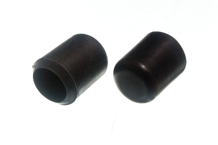 Product Image 500 X Chair Ferrules Black Rubber Floor Protector Stick Ends 22mm 7/8 Inch